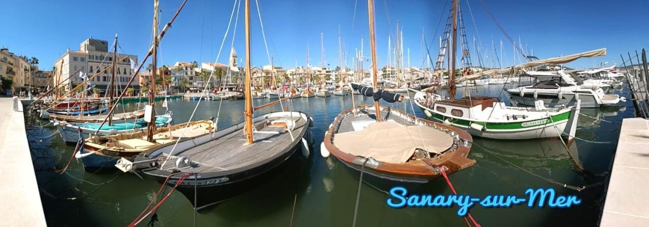 Grand T3 Lumineux Spacieux Propre, Tout Confort, Parking, Ascenseur, Emplacement Central Unique, Port-Commerces-Mer Et Plages A Pied, Location Du Samedi Au Samedi Санари-сюр-Мер Екстериор снимка